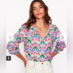 Boden Easy Cotton Blouse Decorative Dandelion 4